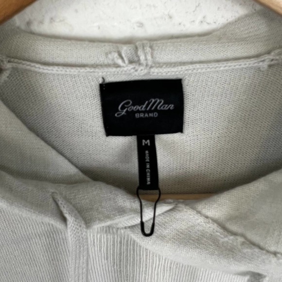 Good Man Brand Men's Drawstring Sweatshirt Hoodie Long Sleeve Gray Size Medium - Picture 2 of 5